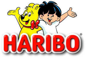 Logo Haribo avec un ourson et un enfant