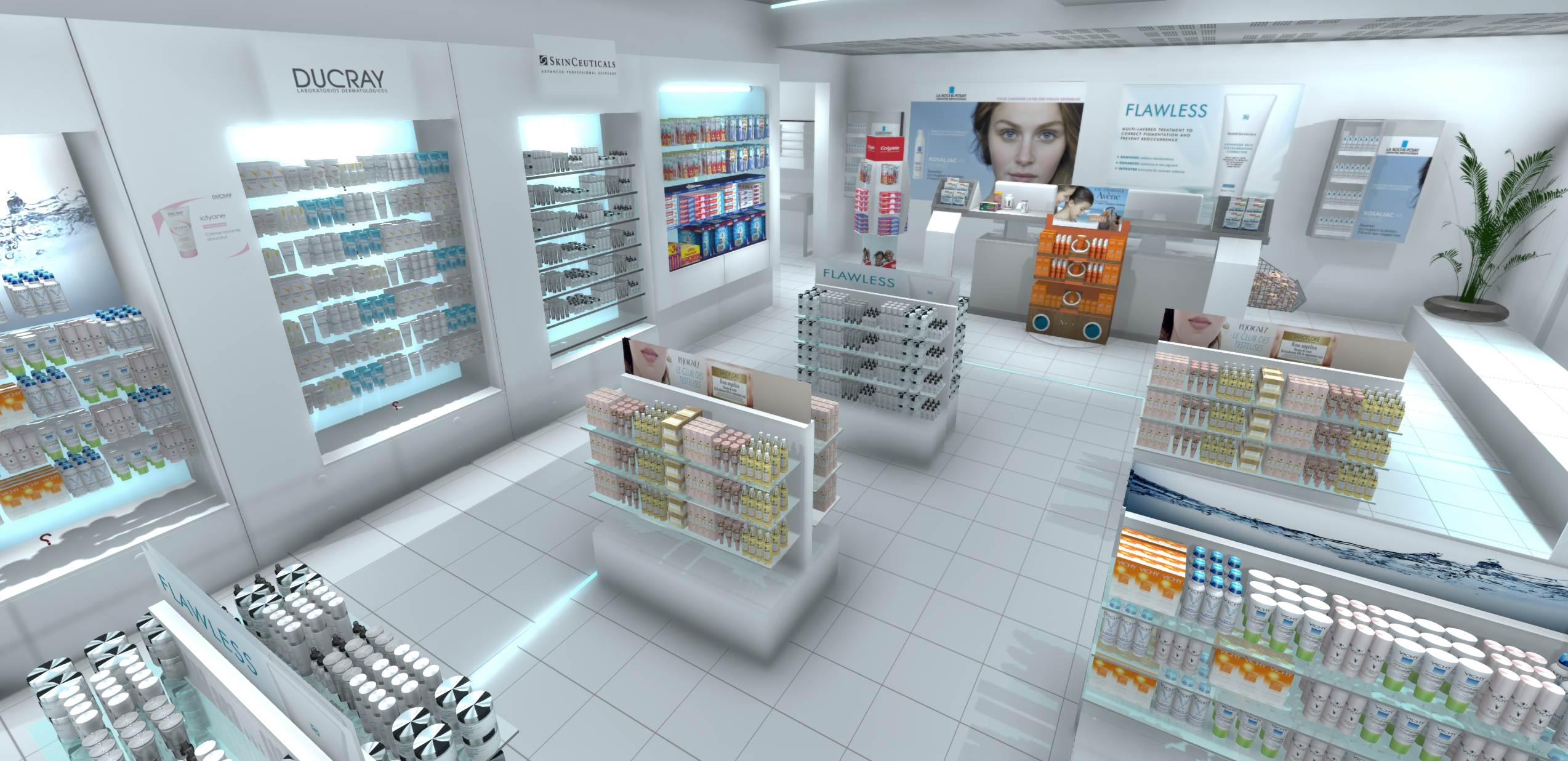 Opérations in store pharma 3D
